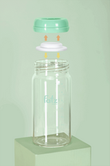 Bộ 2 Bình Trữ Sữa Thủy Tinh Fatzbaby Store 3 - Dung Tích 180ml Chống Rò Rỉ, Dễ Vệ Sinh - Giải Pháp Trữ Sữa Hiện Đại Cho Bé