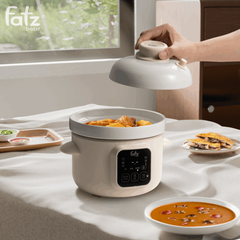 Nồi nhiệt hầm nấu chậm Fatzbaby Slow 7 FB9117ZT - Đa năng 1L, 6 chương trình nấu tự động, giữ ấm thông minh cho bé và gia đình nhỏ