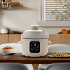 Nồi nhiệt hầm nấu chậm Fatzbaby Slow 7 FB9117ZT - Đa năng 1L, 6 chương trình nấu tự động, giữ ấm thông minh cho bé và gia đình nhỏ