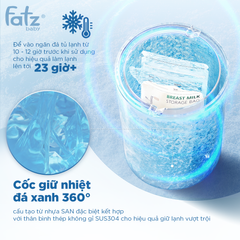 Bình Giữ Lạnh Bảo Quản Sữa Di Động Fatzbaby Cooler 1 FB0156BT - Dung Tích 2L, Giữ Lạnh 23 Giờ, Thích Hợp Cho Bé