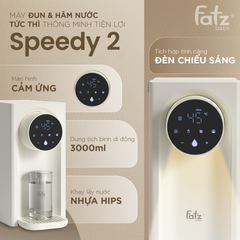 Máy Đun và Hâm Nước Thông Minh Fatzbaby Speedy 2 FB3860FD - Dung Tích 3L, Công Suất 2000W, Tích Hợp Đèn Lấy Nước, Tiết Kiệm Năng Lượng