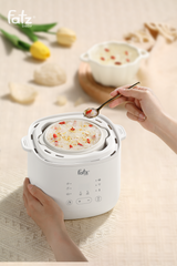 Nồi Nấu Chậm Đa Năng 8 Trong 1 Fatzbaby Stew 5 FB9110TL - Hấp, Hầm, Giữ Ấm, Chương Trình Nấu Thông Minh Dành Cho Gia Đình
