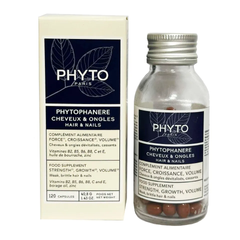 Viên Uống Phyto Hỗ Trợ Tóc và Móng Chắc Khỏe - Bổ Sung Vitamin và Khoáng Chất Cho Tóc Bóng Mượt, Giảm Rụng Tóc, Lọ 120 Viên