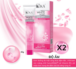 Kem Dưỡng Trắng Da KA White Spot Cream 45g - Giúp Sáng Da, Mờ Thâm Nám, Chống Nắng Nhẹ, Dưỡng Ẩm, Làm Kem Lót Trang Điểm