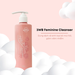Dung dịch vệ sinh phụ nữ 3WB Feminine Cleanser 180ml - Giúp làm sạch nhẹ nhàng, duy trì cân bằng tự nhiên, thoáng mát hằng ngày