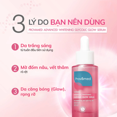 Serum Dưỡng Sáng Da Provamed Advanced Whitening Glycolic Glow 30ml - Giúp Làm Mới Bề Mặt Da, Trị Da Xỉn Màu, Cải Thiện Sắc Da Rạng Rỡ