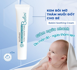 Kem Bôi Dịu Da Muỗi Đốt Babini Soothing Cream 15g - Chăm Sóc Da Bé, Ngứa, Mẩn Đỏ, Chiết Xuất Tự Nhiên, Không Hương Liệu