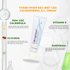 Kem Bôi Làm Dịu Da Calmapherol S.C Cream 20g - Hỗ Trợ Chăm Sóc Da Kích Ứng, Ngứa Rát, Mẩn Đỏ - Dành Cho Da Nhạy Cảm
