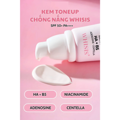 Kem Dưỡng Nâng Tông Whisis Tone Up Cream SPF 50+ - Giữ Da Sáng Mịn, Bảo Vệ Tia UV, Dưỡng Ẩm Tự Nhiên 50ml