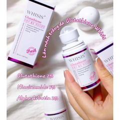 Lăn Khử Mùi Whisis Glutathione 50ml - Hỗ Trợ Giảm Mùi, Làm Sáng Da, Thẩm Thấu Nhanh, Mùi Thơm Mát, Dành Cho Mọi Loại Da