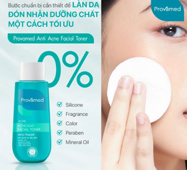 Toner Cho Da Mụn Provamed Acniclear Facial 200ml - Nước Cân Bằng Chuyên Biệt Kiểm Soát Dầu, Làm Sạch Sâu Và Dịu Da Mụn