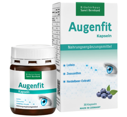 Viên Uống Bổ Mắt Sanct Bernhard Augenfit Kapseln - Chứa Lutein, Vitamin A, E, Giảm Mỏi Mắt, Hỗ Trợ Giữ Thị Lực Khỏe Mạnh 30 Viên