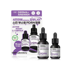 Set Tinh Chất Tái Tạo Da PDRN Derma Answer Active Boost Ampule - Serum Phục Hồi Da Căng Mịn, 30ml + 15ml, Hàng Nhập Khẩu