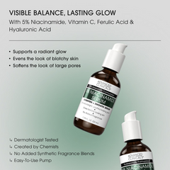 Serum Dưỡng Sáng Da Advanced Clinicals 5% Niacinamide - Chăm Sóc Da Dầu, Lỗ Chân Lông To, Cải Thiện Da Xỉn Màu, Bảo Vệ Da Khỏe Mạnh