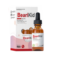 Sắt Dạng Giọt Bearikid Iron Drops - Bổ Sung Sắt Cho Trẻ Em, Hỗ Trợ Tạo Máu, Giảm Thiếu Máu, 15ml