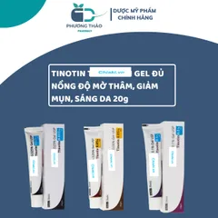 Gel Tinotin Tre 0.025% 0.05% 0.1% - Trị Mụn, Mờ Thâm Nám, Sáng Da, Ngăn Ngừa Mụn Mới, Hỗ Trợ Tái Tạo Da 20g