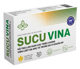 Viên Uống Sucu Vina Hỗ Trợ Giảm Đau Dạ Dày - Chiết Xuất Mầm Súp Lơ Xanh và Nghệ Curcumin - Gói 30 Viên Hỗ Trợ Tiêu Hóa
