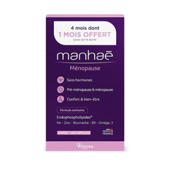 (Hàng nhập khẩu) Nutrisante Manhae - Viên Uống Hỗ Trợ Cân Bằng Nội Tiết Tố Cho Phụ Nữ Tiền Mãn Kinh - Giảm tình trạng Bốc Hỏa, Mệt Mỏi, Mất Ngủ