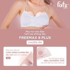 Máy Hút Sữa Điện Rảnh Tay Fatzbaby Freemax 8 Plus FB1219TP - Chức Năng Chườm Ấm Giúp Mẹ Thoải Mái và Tăng Lượng Sữa