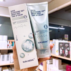 (Hàng nhập khẩu) Kem dưỡng thể nâng tông Sur.Medic Super Glutathione 100TM Bright Body Tone Up Cream