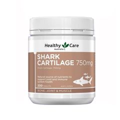 Viên Uống Healthy Care Shark Cartilage 750mg Hỗ Trợ Xương Khớp 200 Viên - Sản Phẩm Chức Năng Từ Úc Chất Lượng Cao