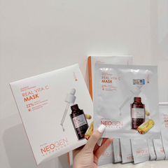 (Hàng nhập khẩu) Combo 10 mặt nạ dưỡng sáng da Neogen Dermalogy Real Vita C 22% Mask