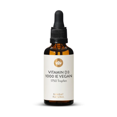 (Hàng nhập khẩu) Vitamin D3 1000IE Sunday Natural cho trẻ từ 7 tuổi