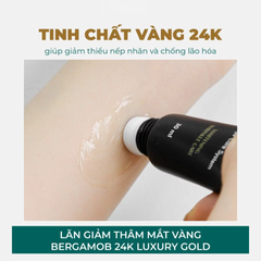 (Hàng nhập khẩu) Tinh chất dưỡng da vùng mắt Bergamo 24K Luxury Gold Eye Serum
