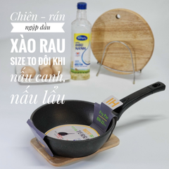 (Hàng nhập khẩu) Chảo đá sâu lòng đáy từ Bennix Terra
