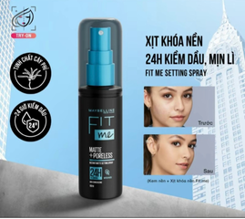 (Hàng nhập khẩu) Xịt khoá nền Maybelline Fit Me Matte Poreless Setting Spray