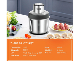 Máy xay thịt Unie UE226 dung tích 2.5L