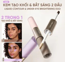 (Hàng nhập khẩu) Kem Tạo Khối & Bắt Sáng 2 Đầu Judydoll Liquid Highlighter & Contour Duo