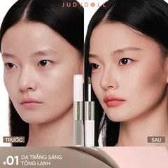 (Hàng nhập khẩu) Kem Tạo Khối & Bắt Sáng 2 Đầu Judydoll Liquid Highlighter & Contour Duo