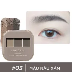 (Hàng nhập khẩu) Bột kẻ chân mày Judydoll 3 Color Eyebrow Powder kèm cọ