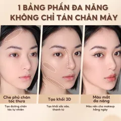 (Hàng nhập khẩu) Bột kẻ chân mày Judydoll 3 Color Eyebrow Powder kèm cọ