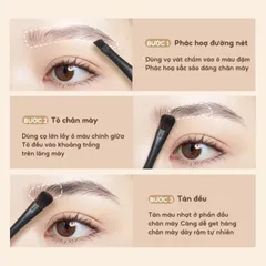(Hàng nhập khẩu) Bột kẻ chân mày Judydoll 3 Color Eyebrow Powder kèm cọ