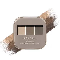 (Hàng nhập khẩu) Bột kẻ chân mày Judydoll 3 Color Eyebrow Powder kèm cọ