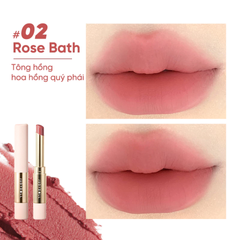 (Hàng nhập khẩu) Son thỏi lì 2 đầu Judydoll Soft Matte Lipstick 02 Rose Bath