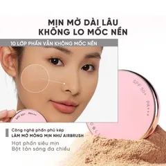 (Hàng nhập khẩu) Phấn nền kiềm dầu Judydoll 2-Way Cake Powder Foundation SPF50+