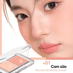 (Hàng nhập khẩu) Phấn má hồng 2 ô Judydoll Dual Color Blush