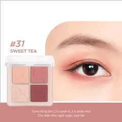(Hàng nhập khẩu) Bảng phấn mắt 4 ô Judydoll 4 Shades Eyeshadow