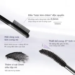 (Hàng nhập khẩu) Mascara 2 đầu làm cong dày mi Judydoll Volume & Curling Mascara