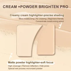(Hàng nhập khẩu) Bảng bắt sáng 2 ô Judydoll Highlight Duo