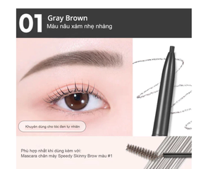 (Hàng nhập khẩu) Chì kẻ mày Peripera Speedy Skinny Brow