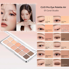 (Hàng nhập khẩu) Bảng phấn mắt 12 ô Clio Pro Eye Palette Air