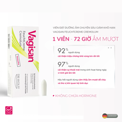 (Hàng nhập khẩu) Viên đặt dưỡng ẩm vùng kín Vagisan FeuchtCreme Cremolum