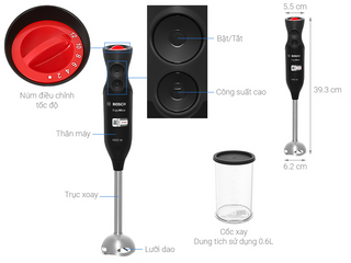 Máy xay cầm tay Bosch MS6CB6110 của Đức