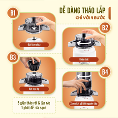 Máy ép chậm nguyên quả Masuto Ms Healthy 100W