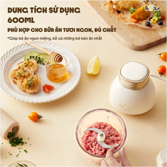 Máy xay ăn dặm Bear QSJ-D02Q1 dung tích 0.6L