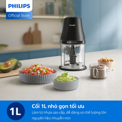 Máy xay thịt đa năng Philips HR1501/00 dung tích 1 lít